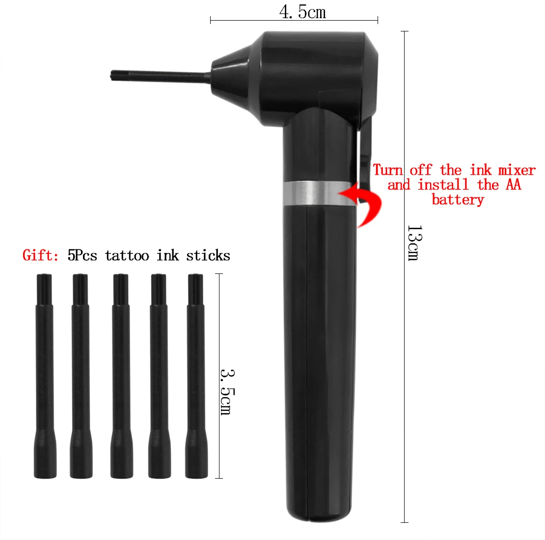 Электрический миксер чернил для татуажа, блендер с 5 пигментными чернилами, карандаш для бровей, губ, Перманентный макияж, чернила для татуажа, поставка чашек