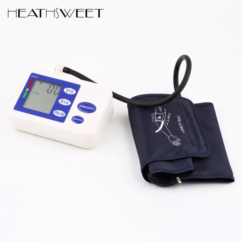

Healthsweet Digital Upper Arm Blood Pressure Pulse Monitor Health Care Tonometer Meter Sphygmomanometer Portable Blood Pressure