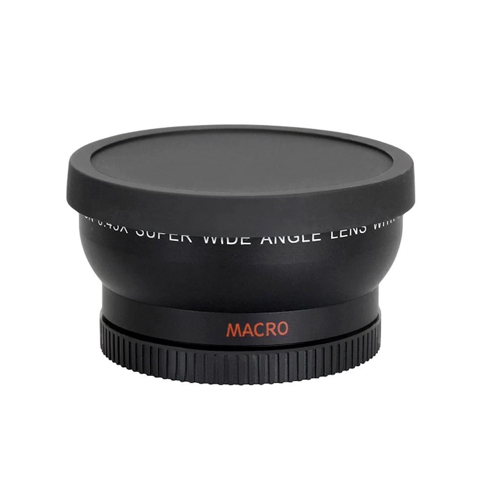58 мм 0.45x HD широкоугольный объектив с макрообъективом для Canon Nikon sony Pentax 58 мм камера HD широкоугольный объектив Новинка
