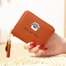 

Woman's wallet Tassel Women Wallet Small Cute Wallet lady Short Leather Women Wallets Zipper Purses Female Purse Clutch 339