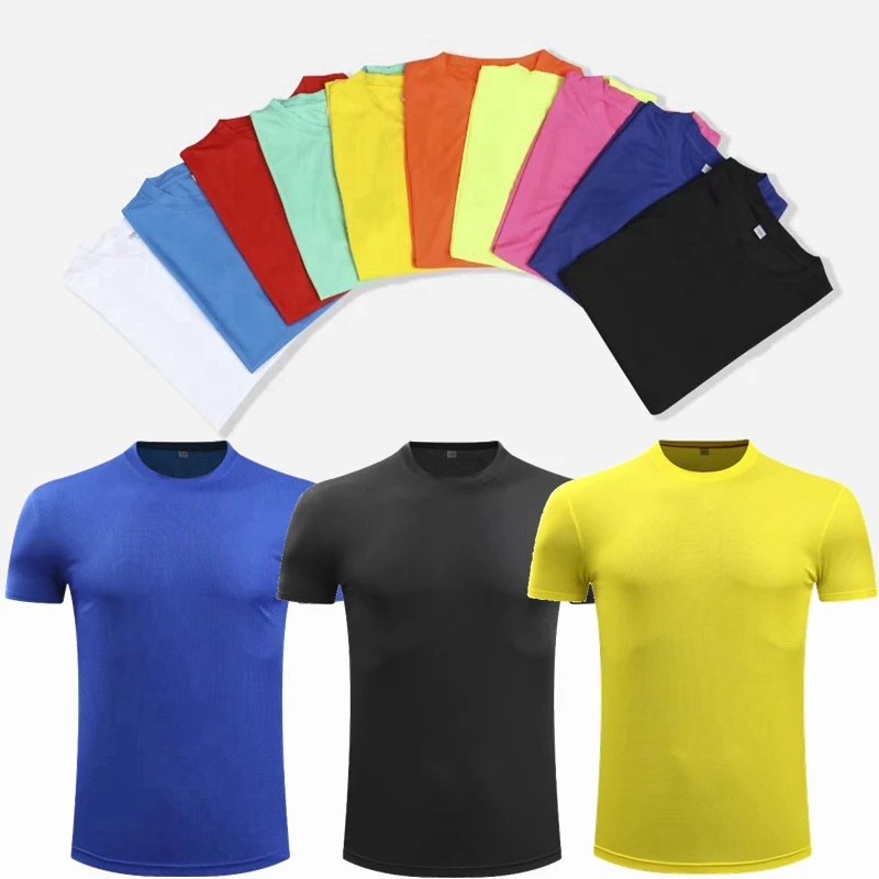 

Polyester Men/Women Sport Running Shirts Sportswear Short Sleeve Fitness Gym Shirt Quick Dry light Breathable Training T Shirt