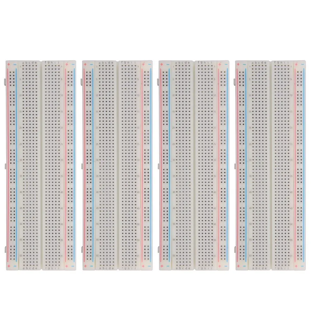 

4 pcs 830 Tie Point PCB Solderless Breadboard for Arduino