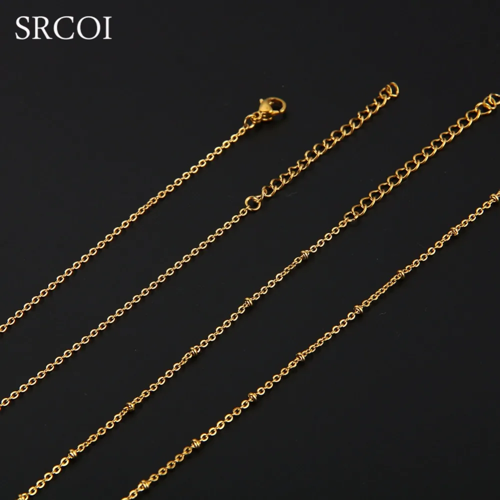 SRCOI персонализированное ожерелье для мамы и дочки, золотое ожерелье с вырезом в виде сердца, ювелирные изделия из нержавеющей стали, как на Рождество, год