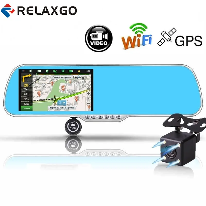 Relaxgo 5 Android Touch font b Car b font font b DVR b font GPS Navigation