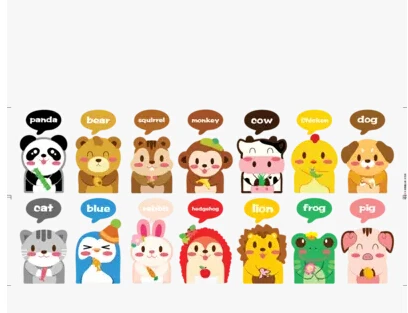 cartoon animal free stickers