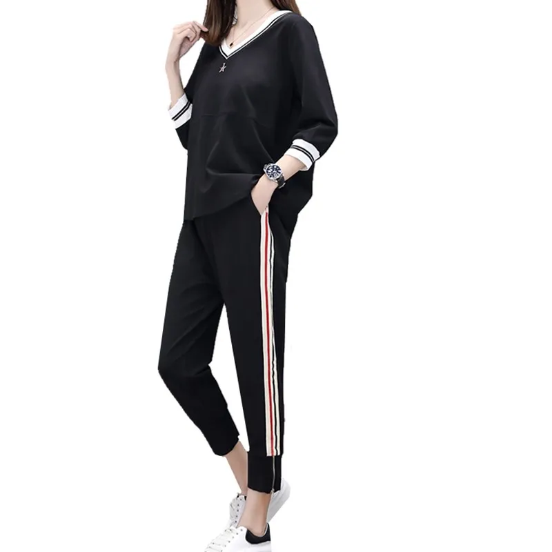

2019 Autumn Women Sets Casual Suit Women Clothing 2 Piece Set Tracksuit Sweatshirts And Pant Sporting Suit Female Suit Set