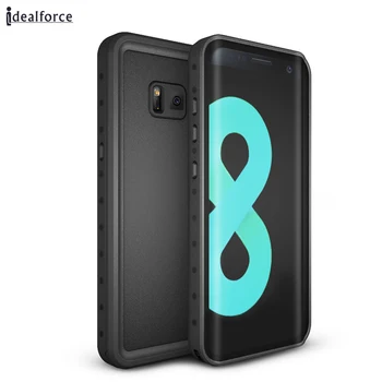 

For NOTE 8 Snowproof Waterproof Diving Photograph Case for Galaxy S8 S8Plus Underwater Watertight Cover PC TPU Armor Cases