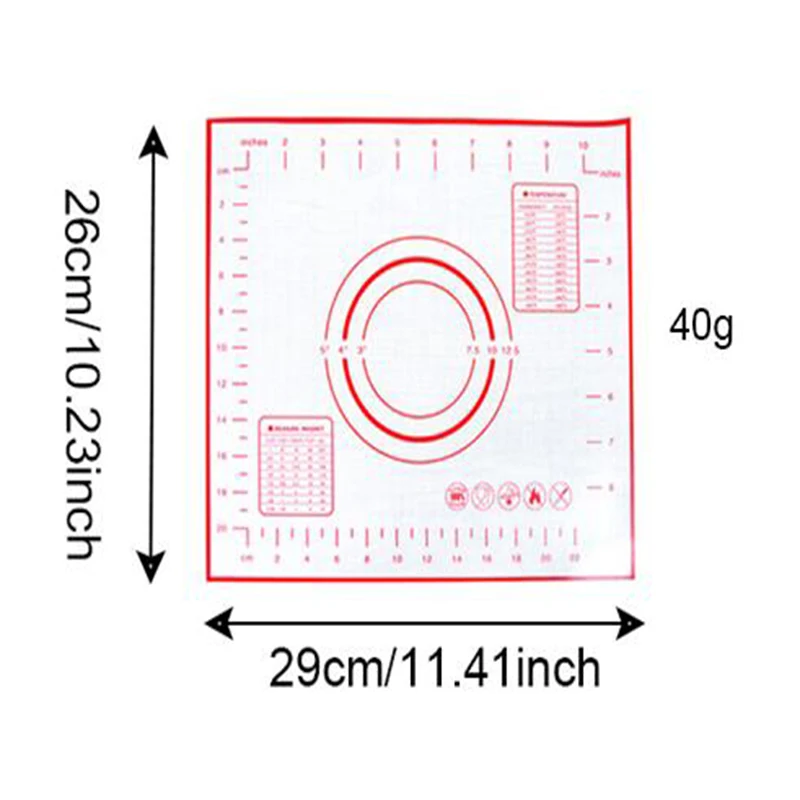 Формы для выпечки Silpat мат силиконовые кондитерские доски Нескользящие тесто прокатки выпечки коврик для замеса муки коврик высокая термостойкость 079 - Цвет: Small