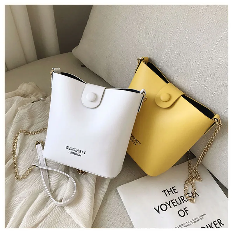 SMOOZA, новые Сумки из искусственной кожи, 2 шт., женские дизайнерские сумки через плечо, женская модная желтая сумка через плечо с цепочкой