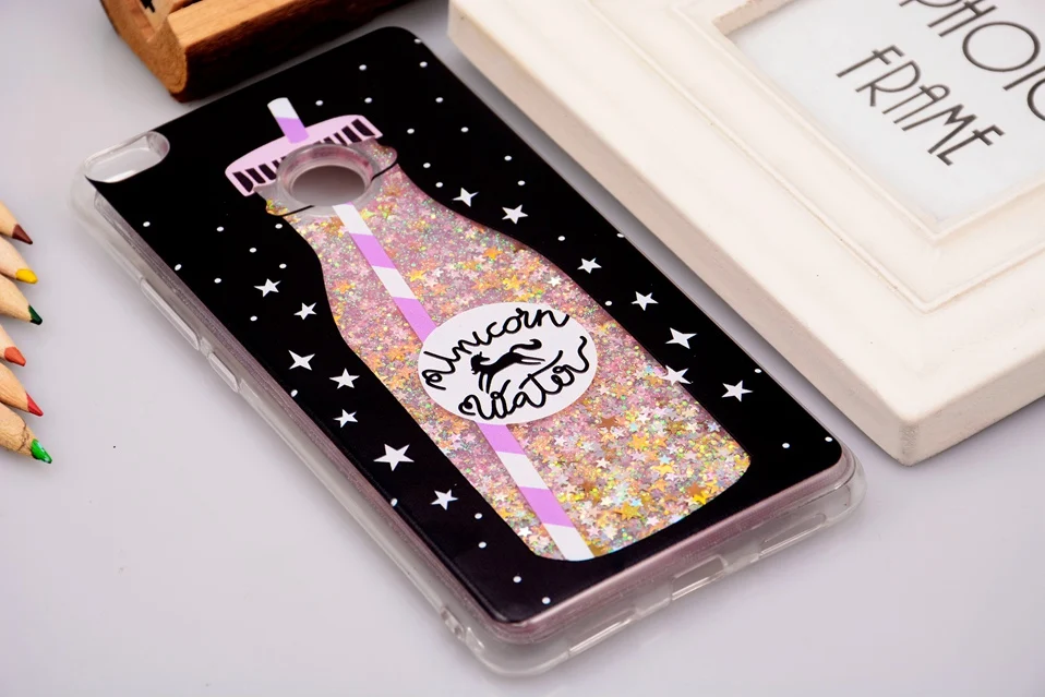 Reaoom for Xiaomi Mi Max 2 Case Glitter Dynamic Liquid Colorful Star Quicksand Cute Bottle Unicorn Cover for Xiaomi Mi Max2      (1)