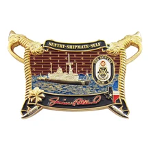 New design nautical metal coins hot sale engraving military challenge coins hot coins hot coins the damage is done 2 lp