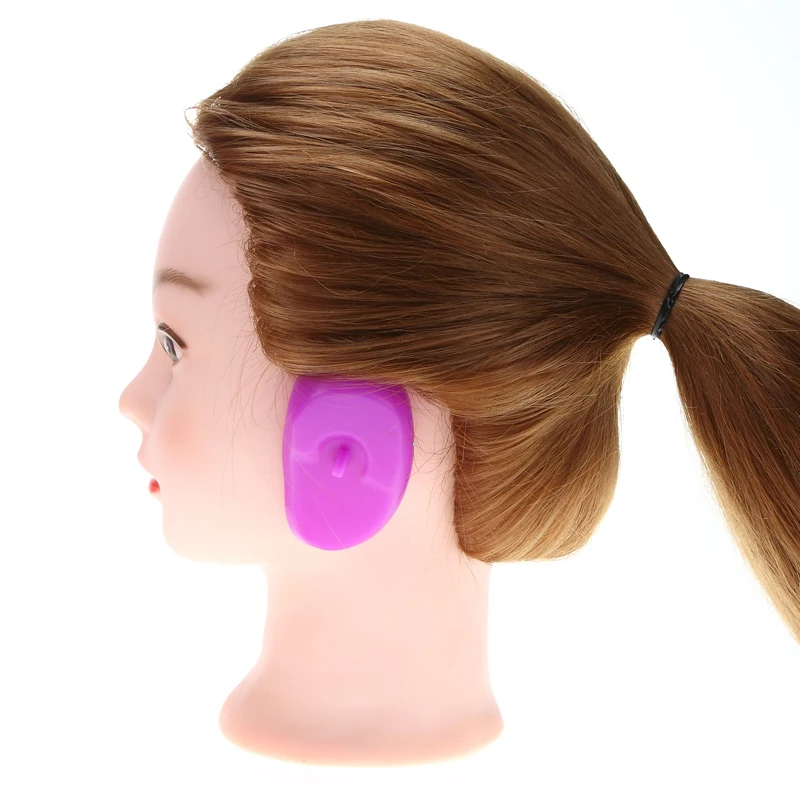 

1Pair Hairdressing Purple Silicone Ear Cover Ear Protection Hair Dye Shield Protect Color Styling Tool Salon Barber Accessories