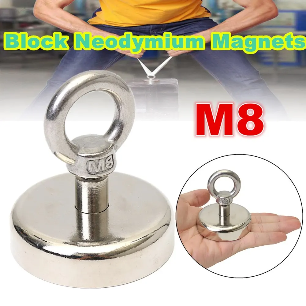 

Heavy Duty Neodymium Lifting Magnet Holder Recovery Super Magnetic Pot Ring Metal Detector Treasure Hunting Strong Magnets