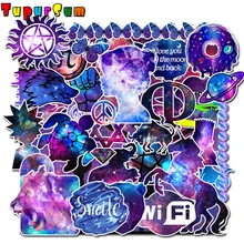 35Pcs/set Starry Sky PVC Waterproof Wall Sticker On Laptop Luggage Skateboard Phone Motorcycle Refrigerator Stationery Stickers