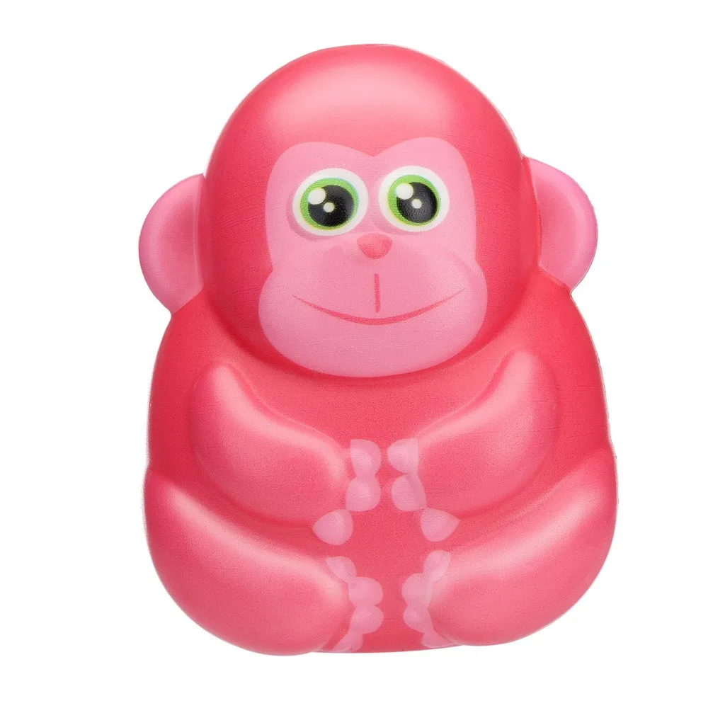 Рождество Цветной Снятие Стресса Игрушка-давилка Kawaii с принтом «обезьяна» медленно поднимающийся крем ароматизированное средство для снятия стресса игрушки подарки MJ1206