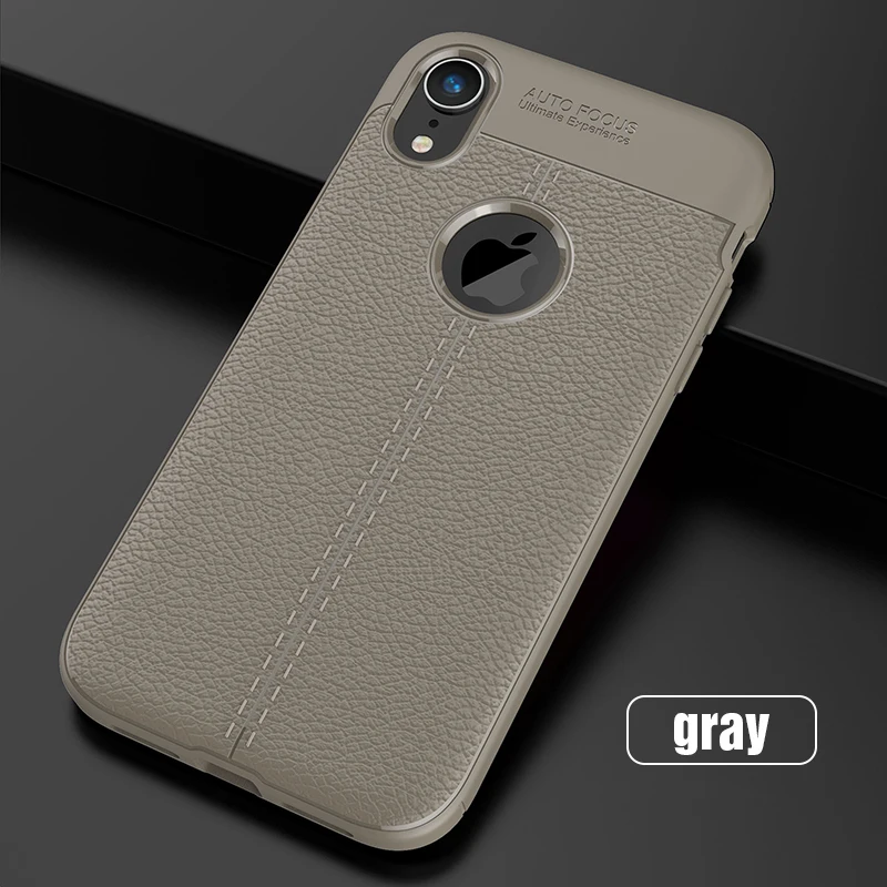 Carbon Silicone Case For iPhone Xs Xs Max Case 360 Luxury Leather Soft TPU Case For iPhone Xr Xs Max X 10 Case Coque (15)