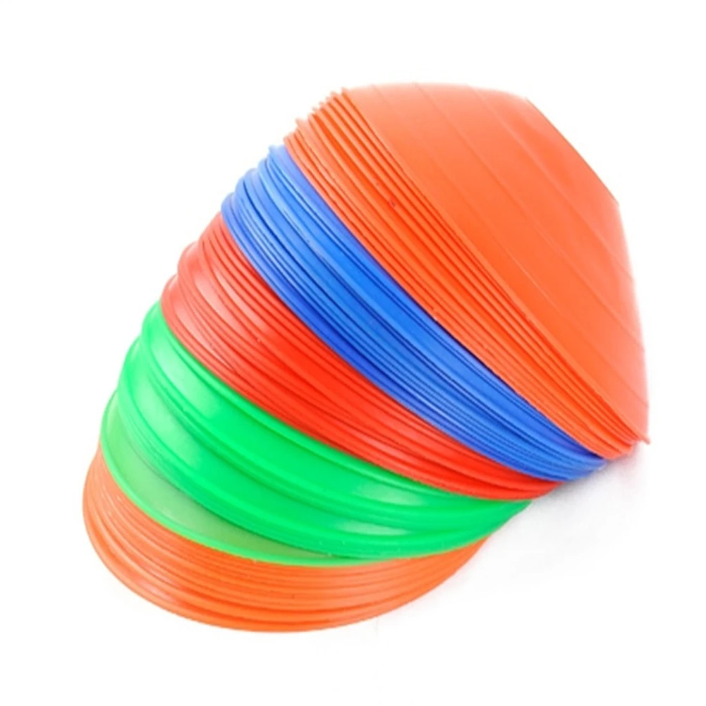 

Speed Training Disc Cone Cross Outdoor Sport Football Soccer Rugby Track Inline Skating Speed Training Space Marker 10Pcs