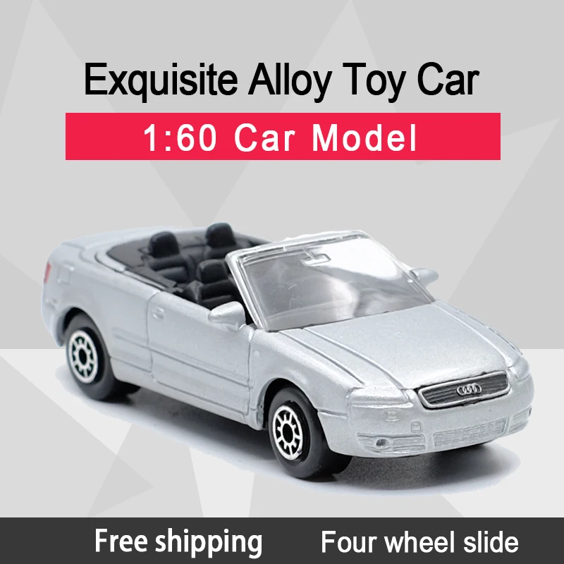 

New Arrival WELLY 1:60 A4 Convertible Sports Car Alloy Diecast Car Model Toy For Children Gifts Toy Collection