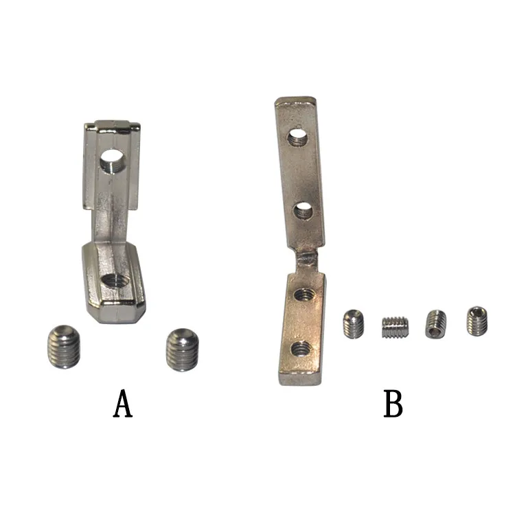 Угловой соединительный паз алюминиевый профиль прямой код l-типа внутренний включает винты M4 или M5