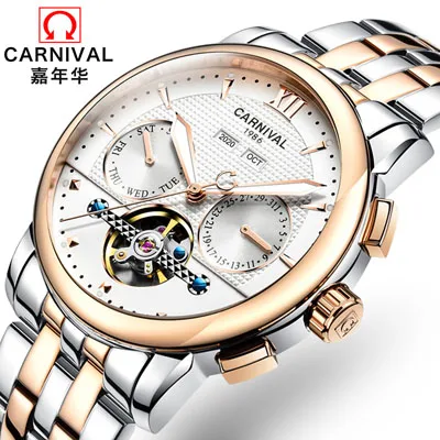 Швейцарские карнавальные мужские часы люксовый бренд механические наручные часы мужские водонепроницаемые часы reloj hom светящиеся часы сапфир 2 - Цвет: Item 3