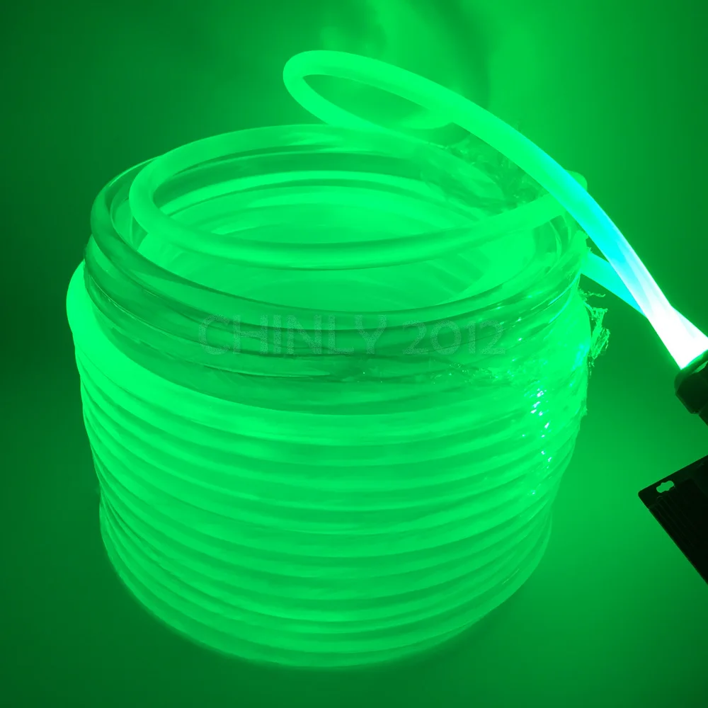 50meters 14.0mm Side Glow PMMA Fiber Optic Cable for led pool lights outline decoration