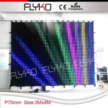 

P7 3x4m led lamp stage display custom led video curtain