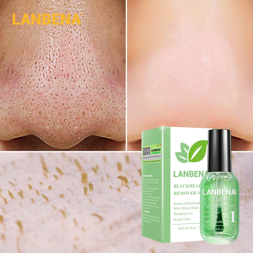 LANBENA Beauty Skin Care Blackhead Remover Mask Serum Deep Cleaning Shrink Pores Purifying Acne Treatment Essence 5