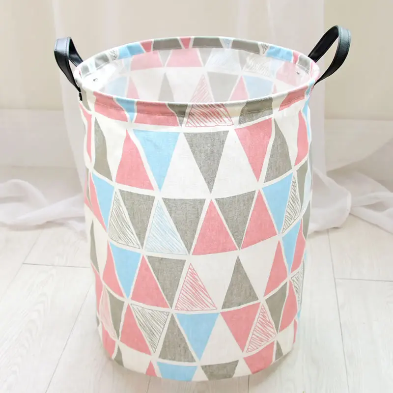 2019 Hot Retro Geometric Pattern Storage Basket Folding Waterproof