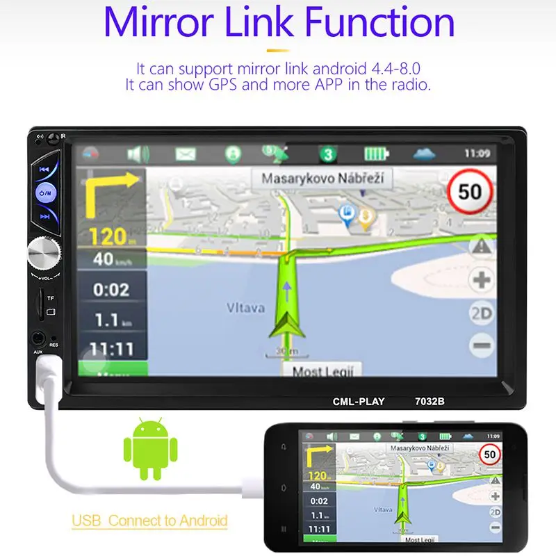 2Din Автомагнитола 7 дюймов пресс Mirrorlink Авто Аудио плеер для сабвуфера Mp5 плеер Авторадио Bluetooth Камера заднего вида лента Re