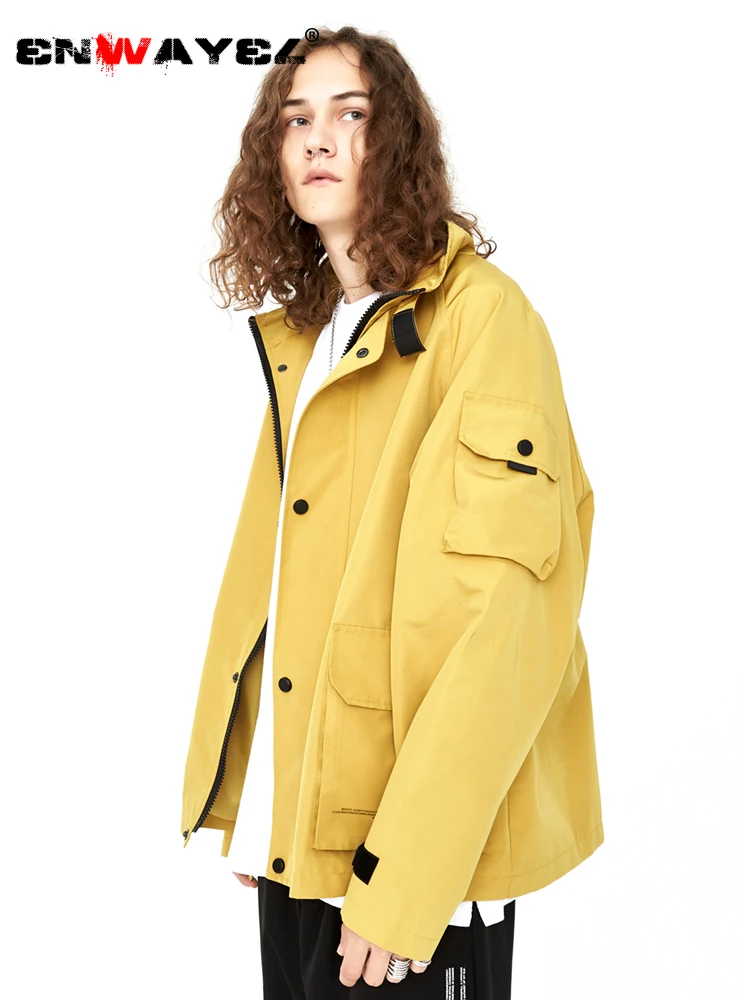 

ENWAYEL Brand 2019 Spring Oversize Outerwear Fashion Streetwear For Men Popular Comfortable Hip Hop Jackets New Arrival W197