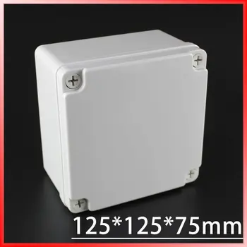 

125*125*75mm IP67 Waterproof Plastic Electronic Project Box w/ Fix Hanger Plastic Waterproof Enclosure Box Housing Meter Box