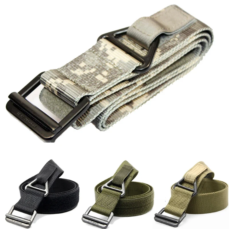 Heavy duty CQB Rigger Belt Tactical Rappelling Nylon Webbing Belt