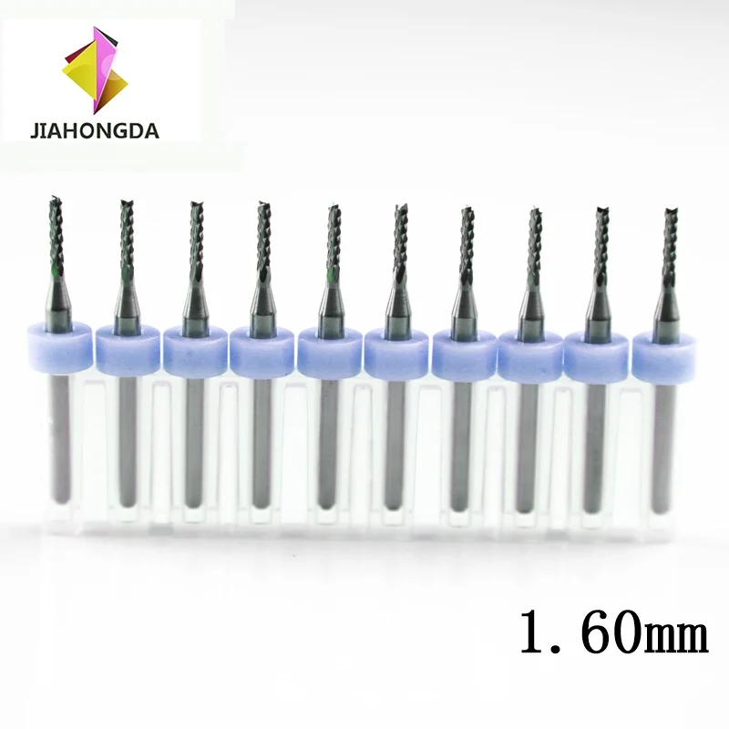 10pcs/set Milling cutter 3.175 Diameter CNC End Mill Cutter Mini PCB Carbide Router Bits Kit Set 1.60-3.00mm For Tools | Инструменты