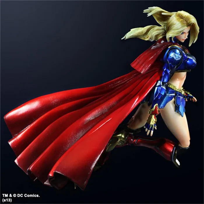 Play Arts Super Hero DC Bushidou Фигурка Девушки Коллекция игрушек 25 см