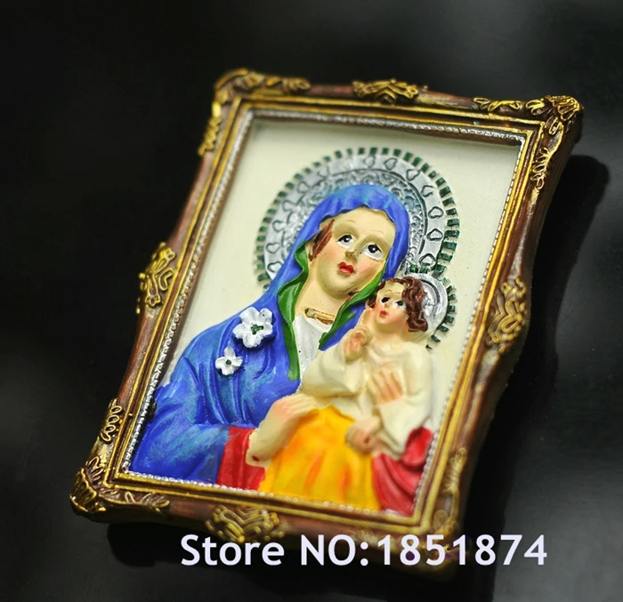 Иисус Христос Дева Мэри 3D магниты на холодильник туристические сувениры холодильник магнитные наклейки украшение дома