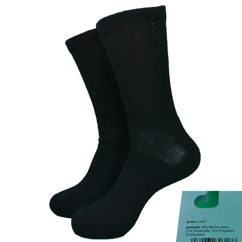 

2 Pairs Black Merino Wool Active Thick Walking Socks Men's Socks Women's Socks