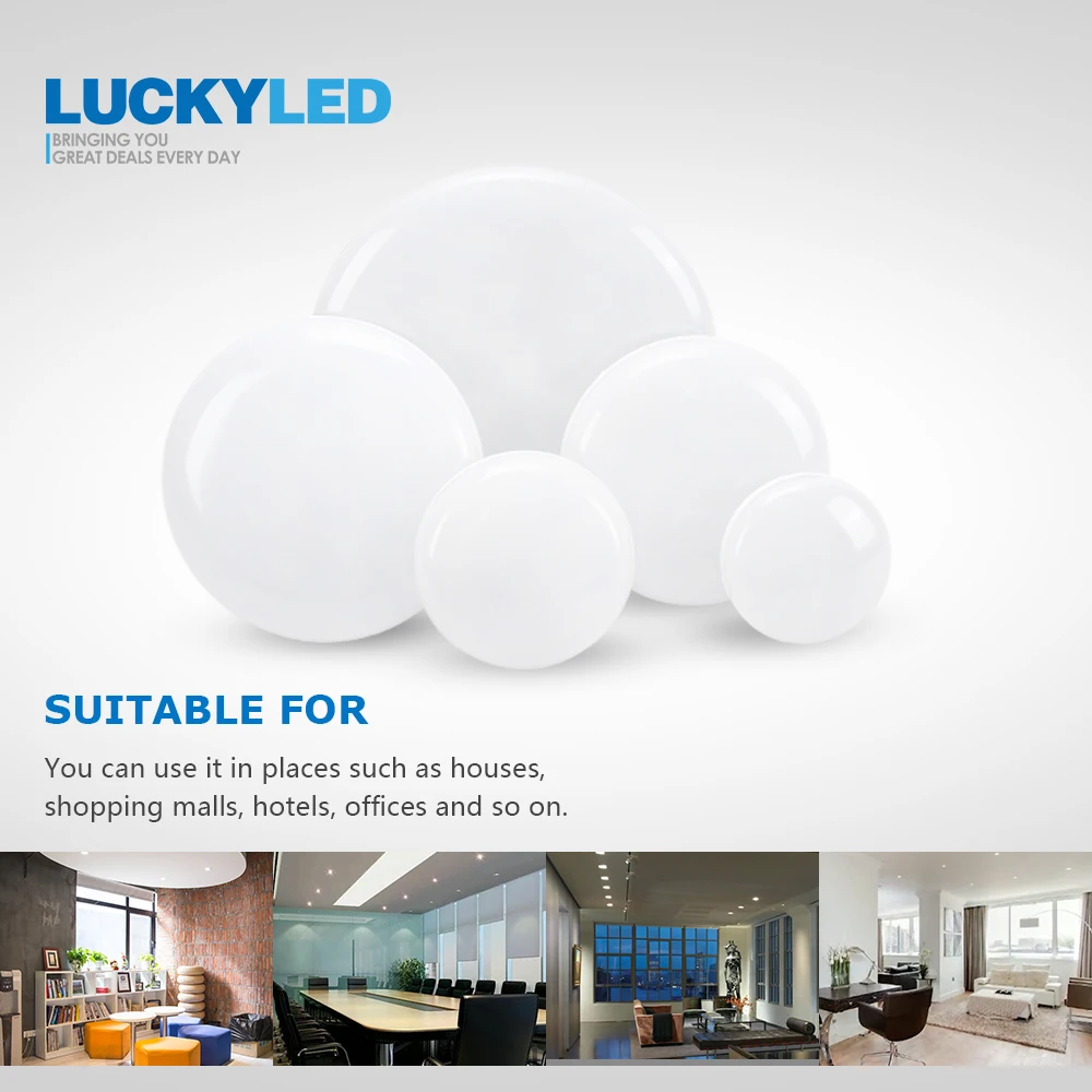 Светодиодный потолочный светильник LUCKY с поверхностным креплением современная