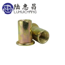 LUHUICHANG M3 M4 M5 M6 M8 M10 Zinc Plated Carbon Steel Knurled Nuts Rivnut Flat Head Threaded Rivet Insert Nutsert Cap Rivet Nut LUHUICHANG M3 M4 M5 M6 M8 M10 Zinc Plated Carbon Steel Knurled Nuts Rivnut Flat Head Threaded Rivet Insert Nutsert Cap Rivet Nut