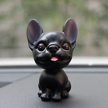 Кивая Собака Французский бульдог качающаяся голова игрушки милый мультфильм качающаяся голова куклы-щенки автомобиль украшения авто прекрасный автомобиль приборной панели декор