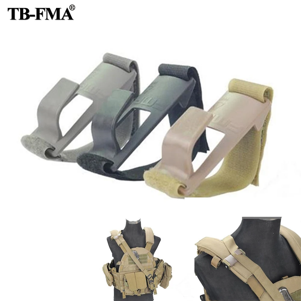 

TB-FMA Shoulder Mount Sling Fixed Anchor Hook Clip Molle Chest Rig black & Desert TB1011 with Free shipping