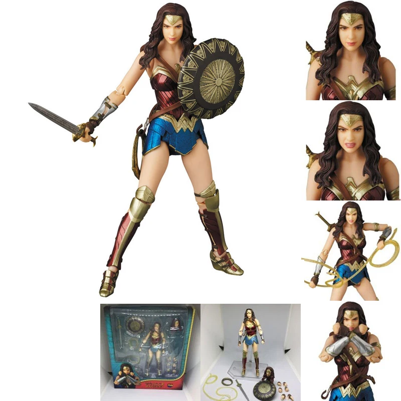 DC Justice League Super Hero MAFEX MAF Batman 056 Flash 058 Wonder Woman 048 Superman 057 Spiderman 047 Action Figure Toy Doll (33)