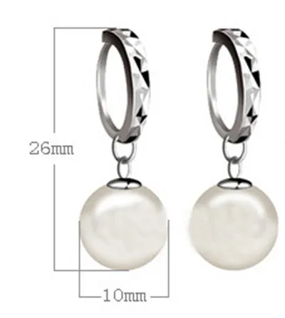 

Lovely gift new arrival free shipping charm women queen silver plated float Imitation pearl pendant drop earring fashion Jewelry