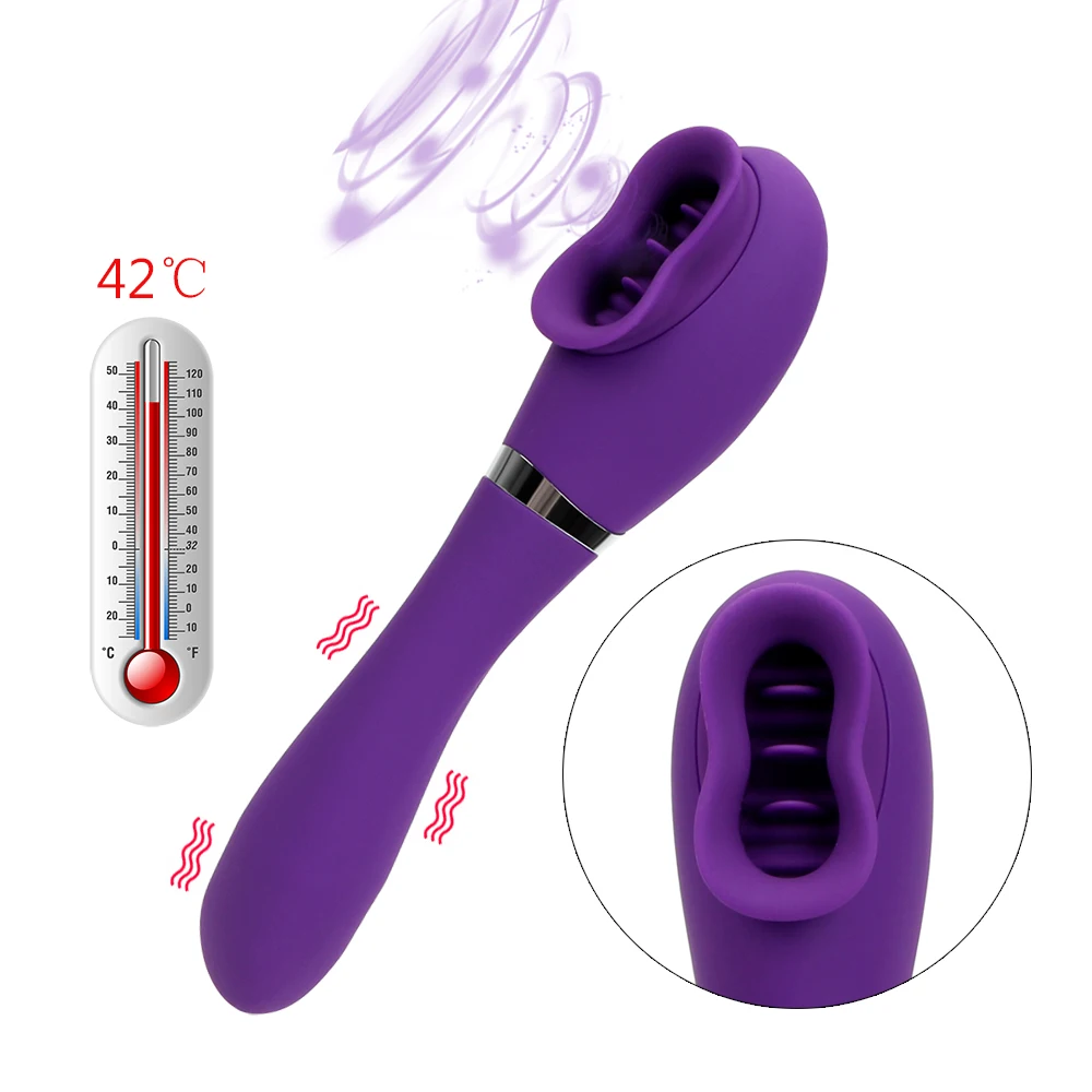 IKOKY Стимулятор клитора Смарт Отопление вибратор оральный секс Фетиш G-spot женский
