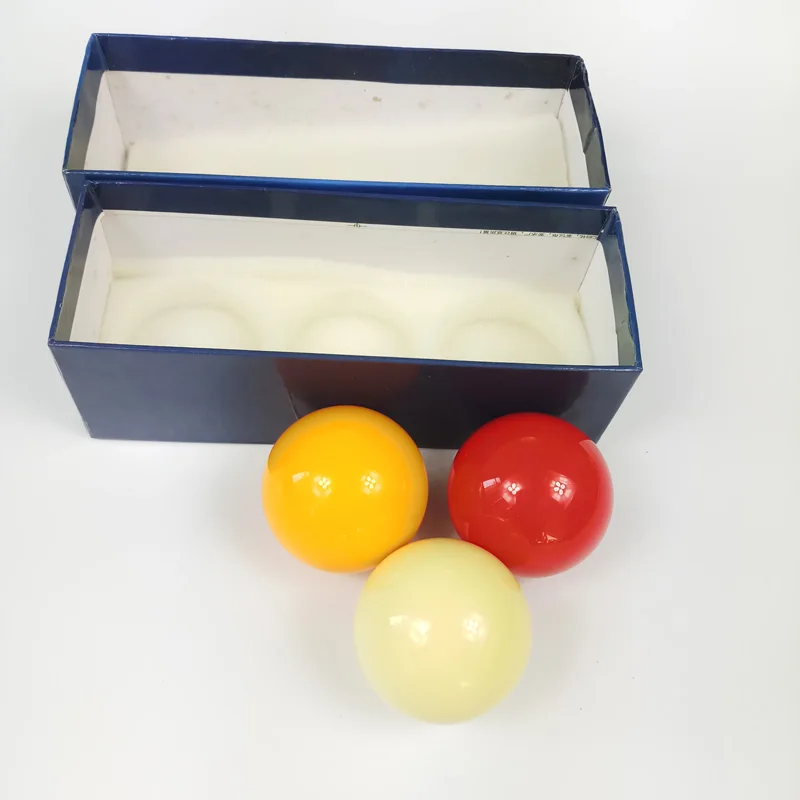 3pcs 61.5mm Carom billiards balls Resin Complete set balls white Billiard accessories high quality