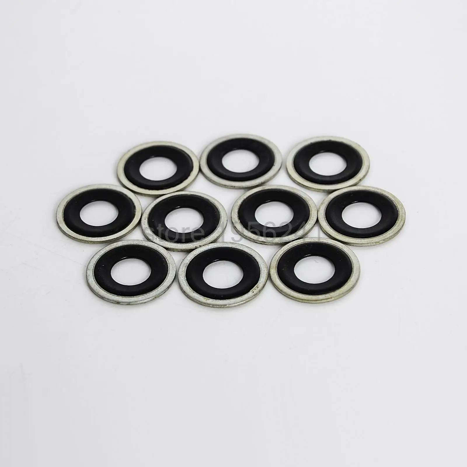 NICECNC 10PCS Engine Drain Plugs Gasket Plates Mountings Kit Fits 12mm 1/2" Hole Drain Plug #14079550 #14090908 Metal Rubber
