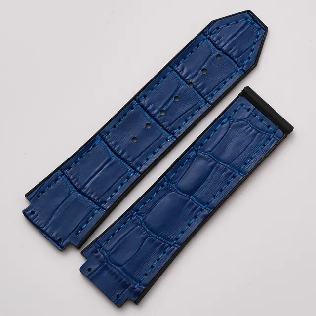 High quality 25 mm Genuine Leather Watchband for Hublot Big Bang