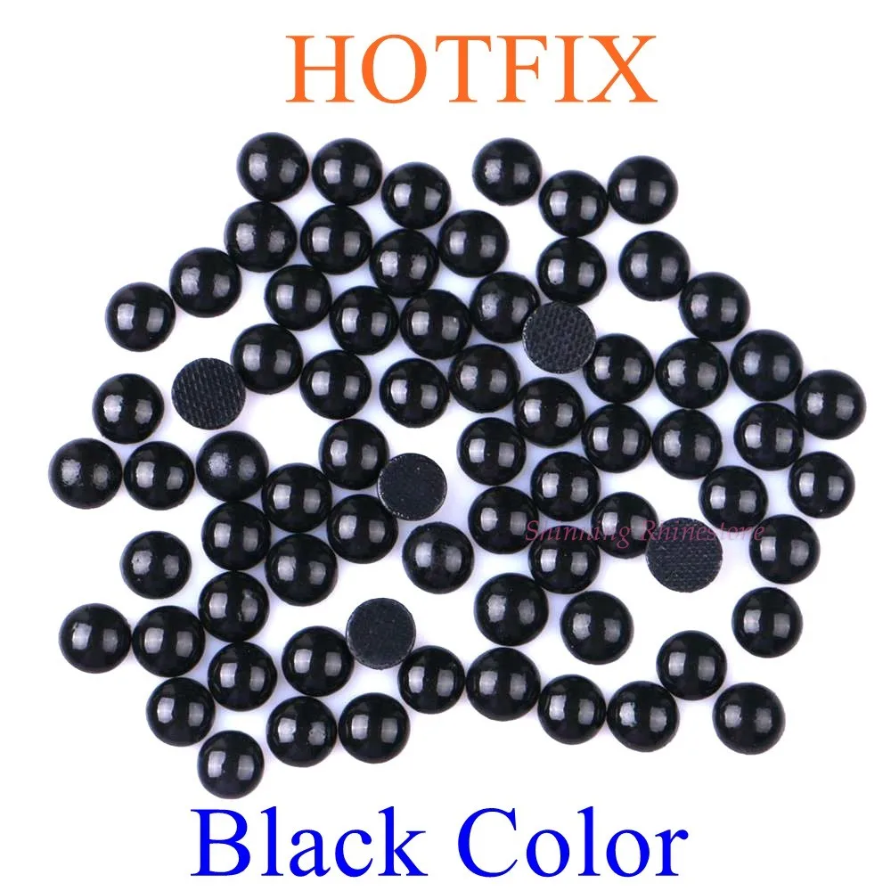 

Black Color Ceramic Hotfix Rhinestones Hot fix Rhinestone Flatback Diamond DIY Iron On Stones 3mm to 10mm