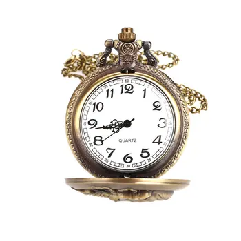 

Round Mirror Quartz Pocket Watch Chinese Antique Twelve Animals Pocket Watch Men Women's Jewelry Decor Gifts