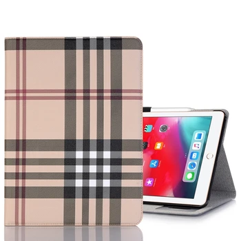 

for iPad Pro Plaid Texture Horizontal Flip PU Leather Case for iPad Pro 11 inch (2018) with Holder & Card Slots & Wallet
