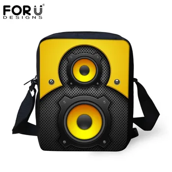 

FORUDESIGNS Cool Small Messenger Bags for Women 3D Sound Printing Lady Girls Cross-body Bag Luxury Designer Shoulder Handbags